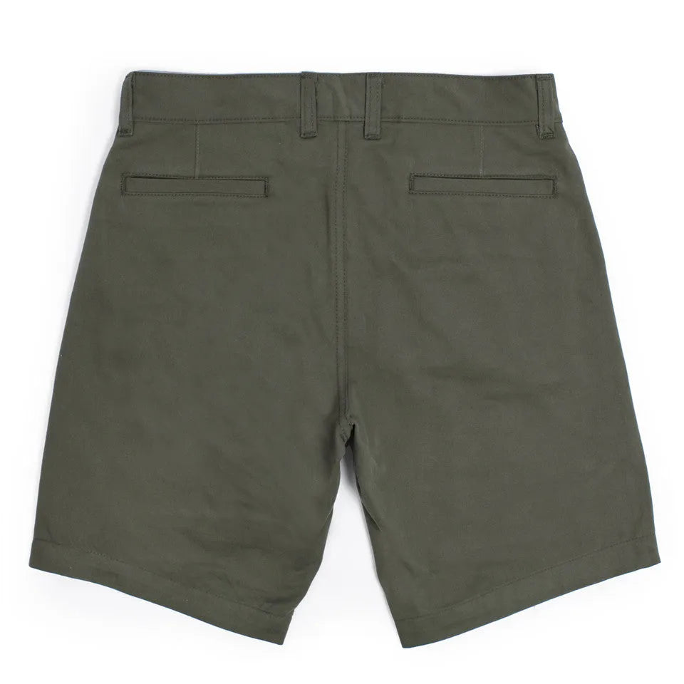Traveler Shorts in Olive Twill