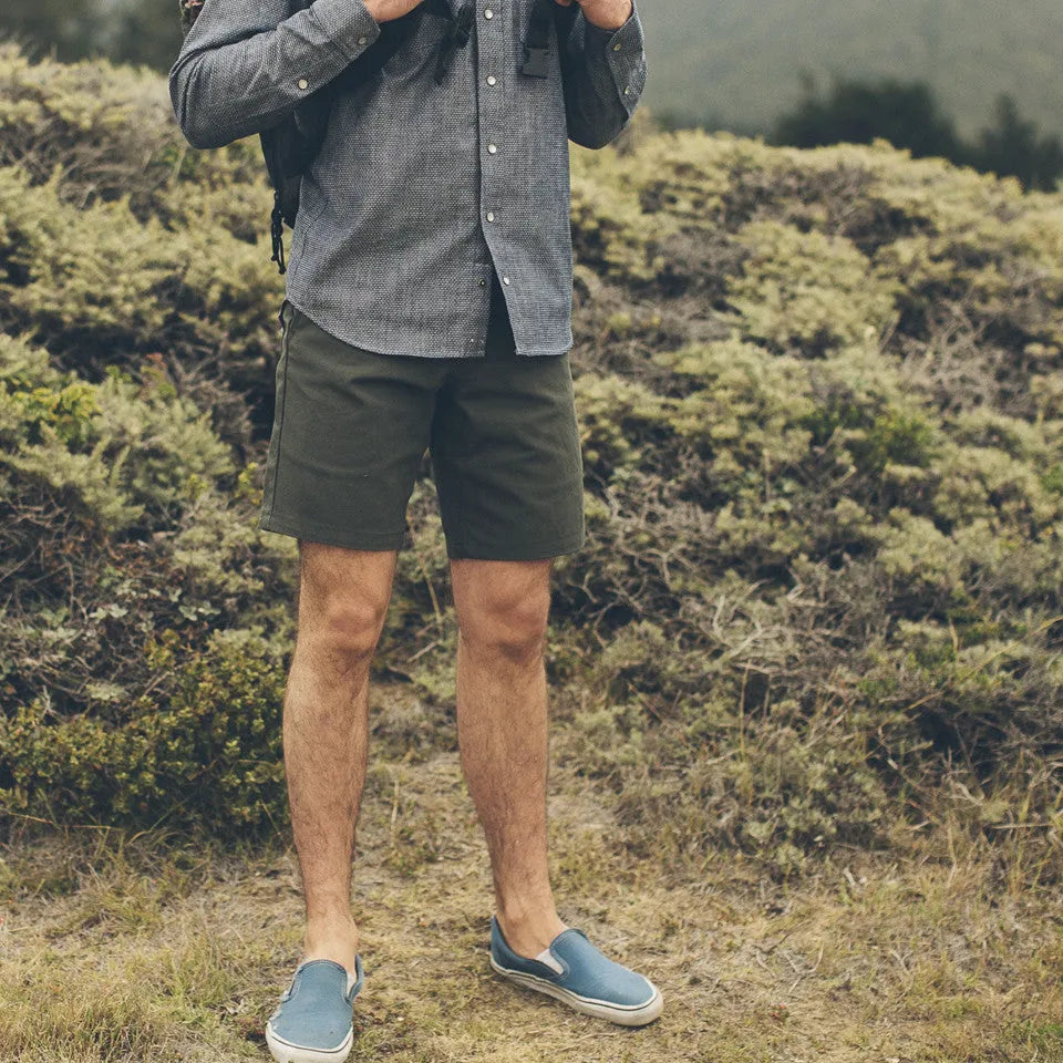 The Camp Short in Moss Duck Canvas