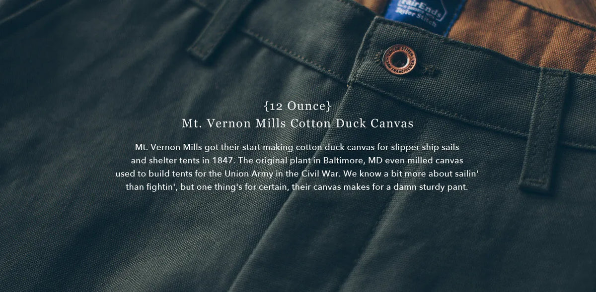 The Camp Short in Moss Duck Canvas