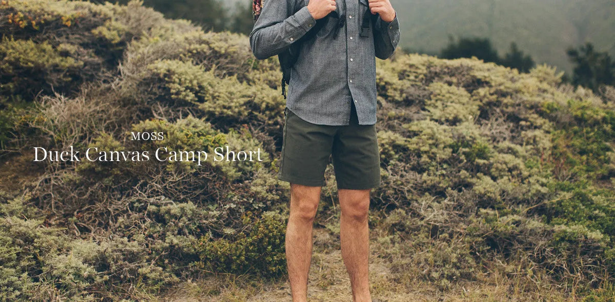 The Camp Short in Moss Duck Canvas