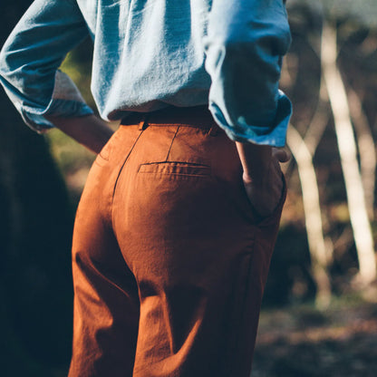 The Greenwich Pant in Rust