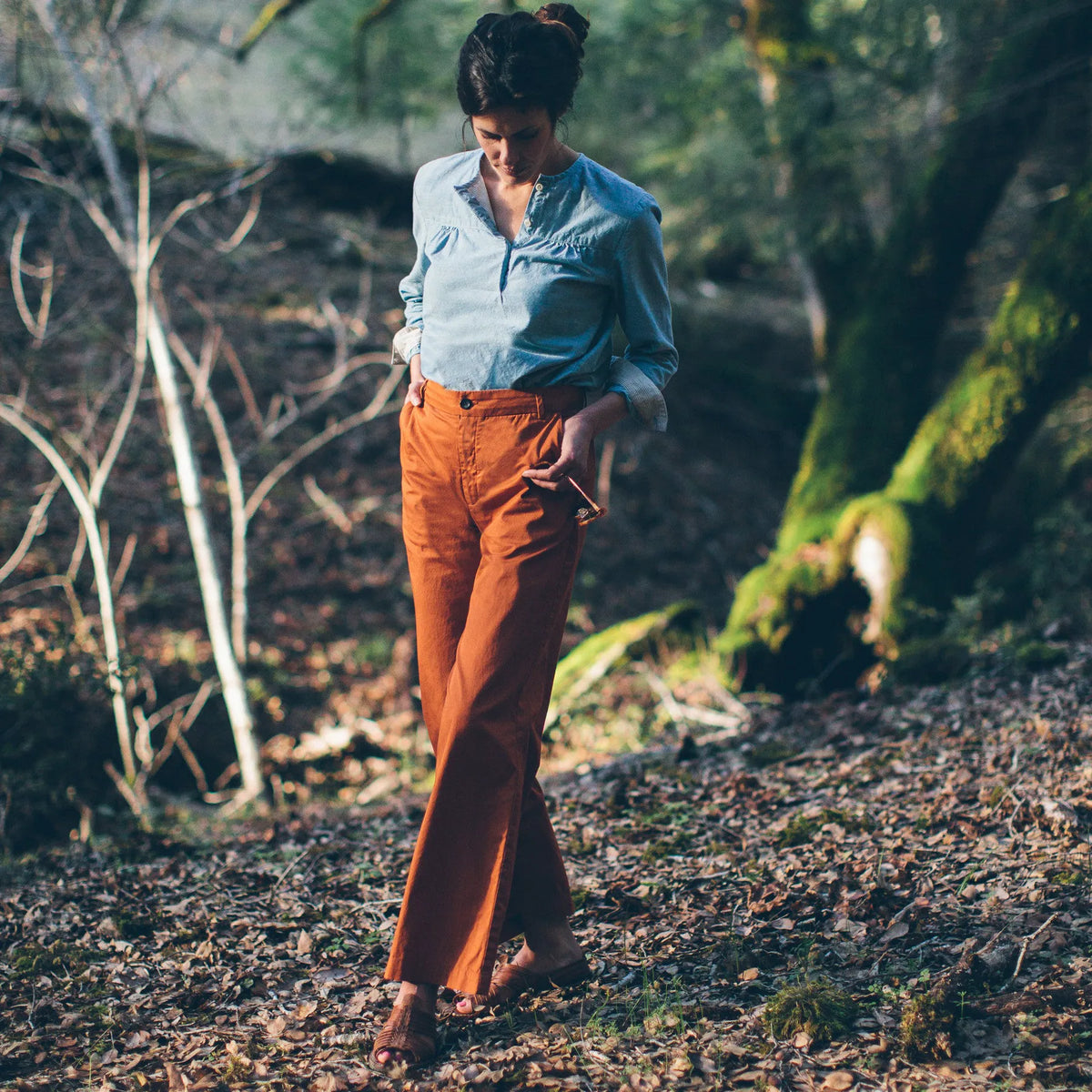 The Greenwich Pant in Rust
