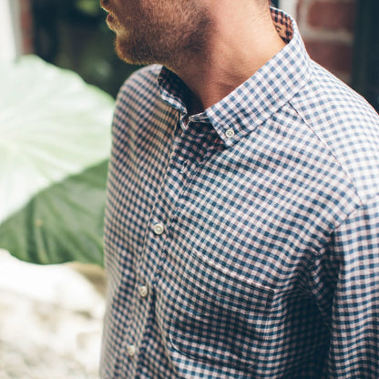 The Jack in Pale Pink Gingham Oxford