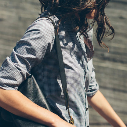 The Piper Shirt in Ash Grey Check