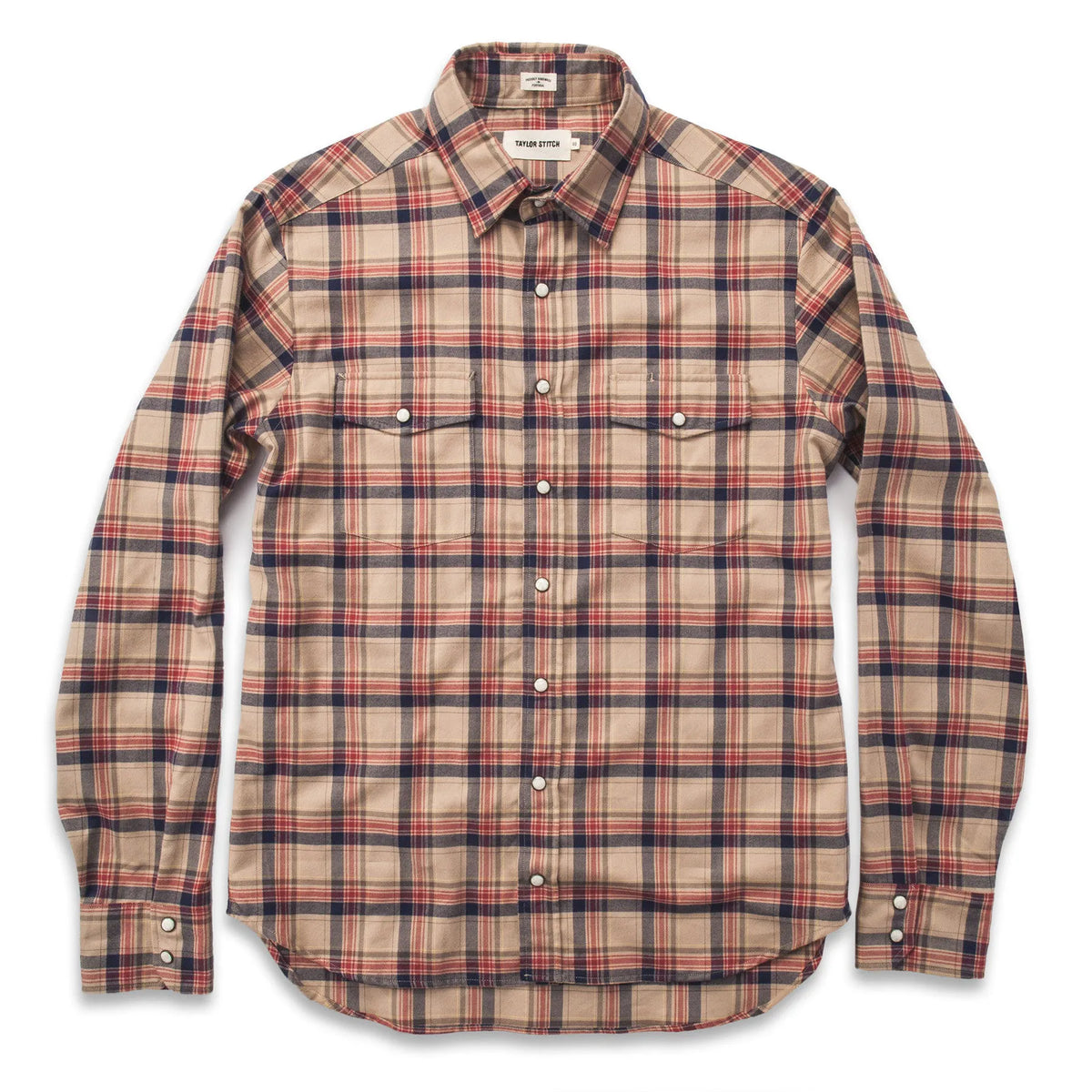 The Glacier Shirt in Tan Plaid