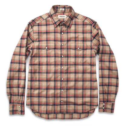 The Glacier Shirt in Tan Plaid