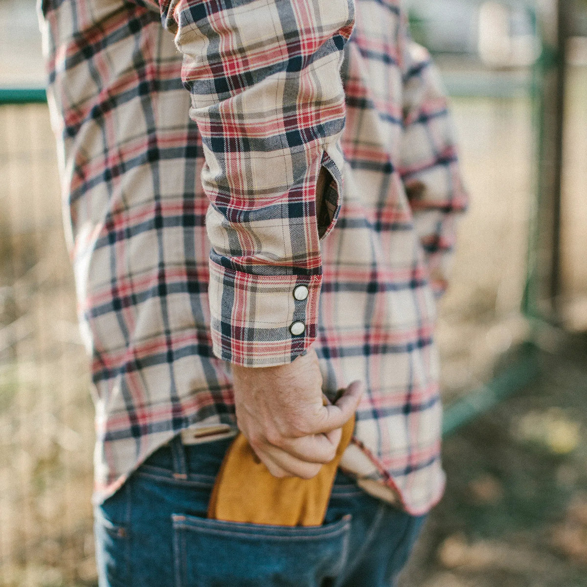 The Glacier Shirt in Tan Plaid
