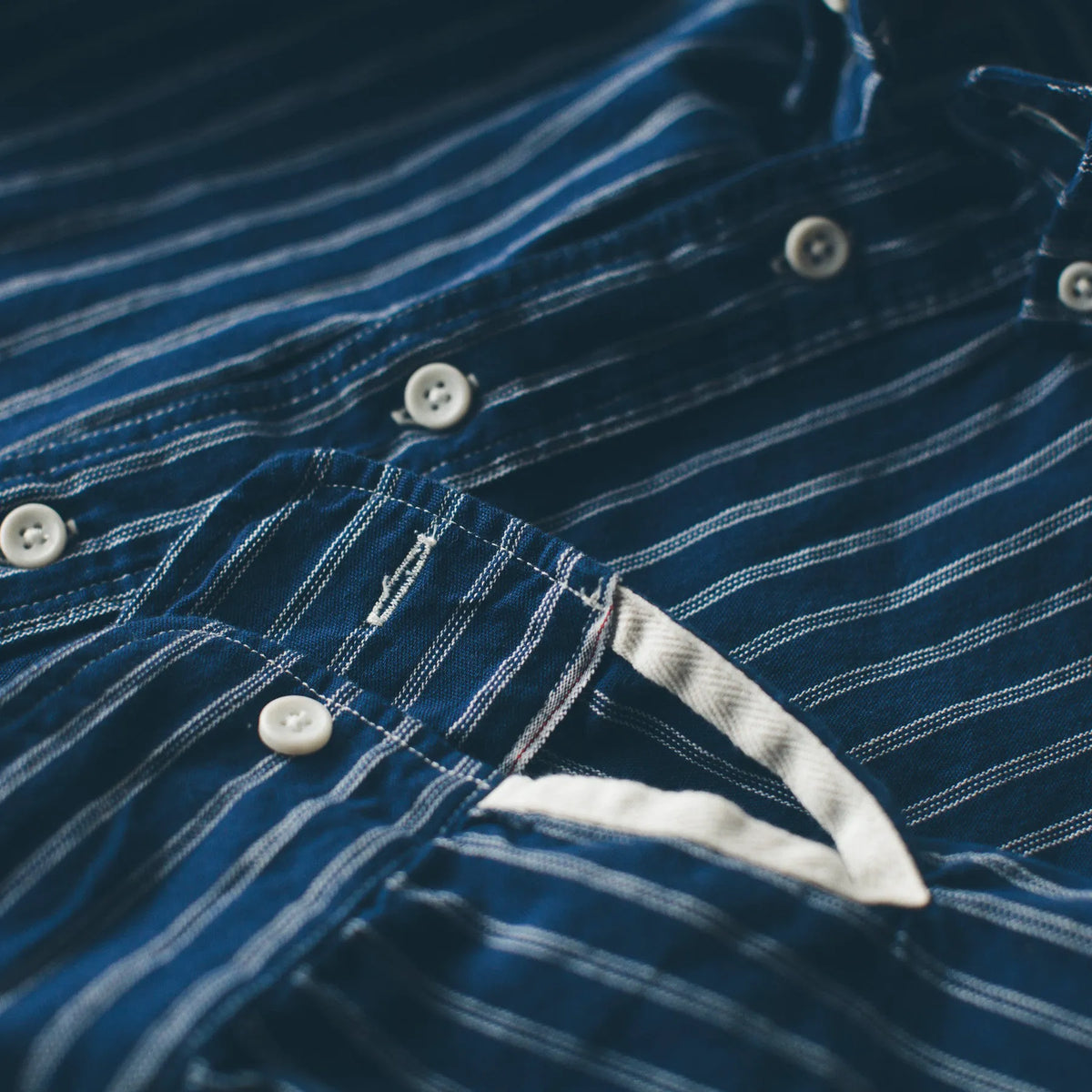 The Popover in Indigo Stripe