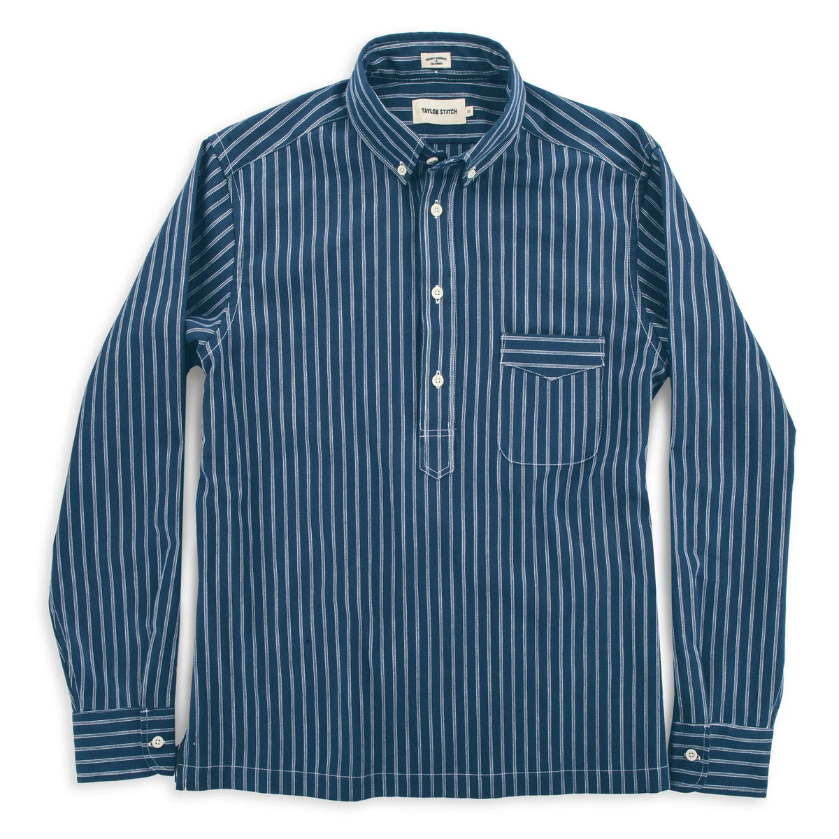 The Popover in Indigo Stripe