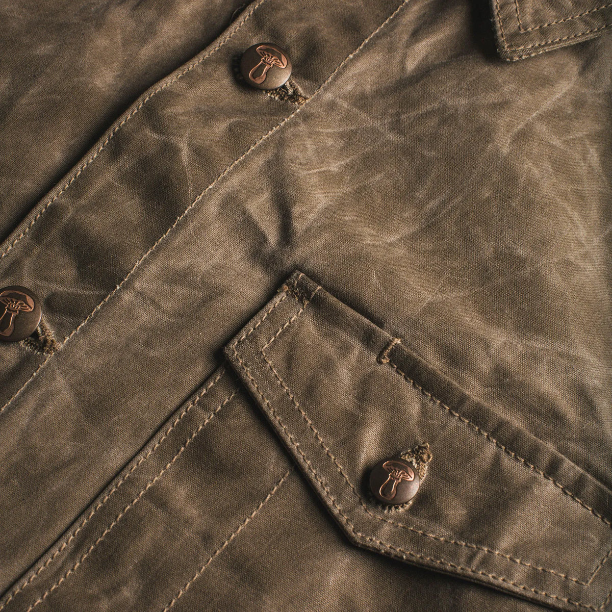 The Project Jacket in Field Tan Beeswaxed Canvas