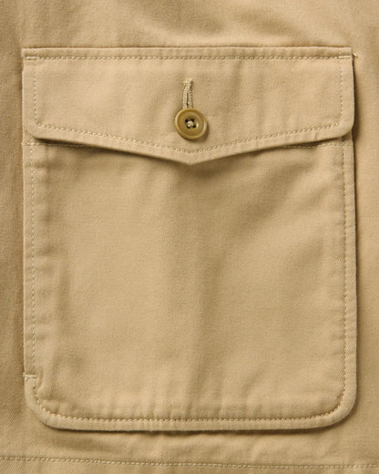 The Airman Jacket in Organic Khaki Foundation Twill