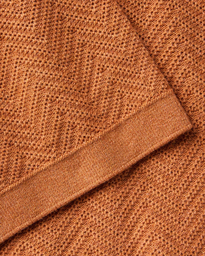 The Button Down Polo in Desert Herringbone