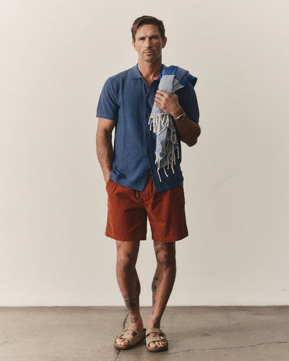 The Button Down Polo in Gulf Stream Herringbone