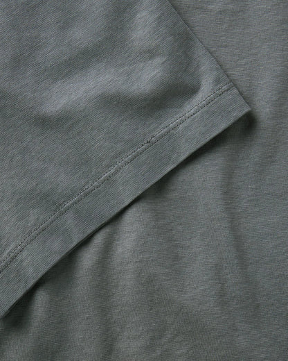 The Cotton Hemp Polo in Faded Black