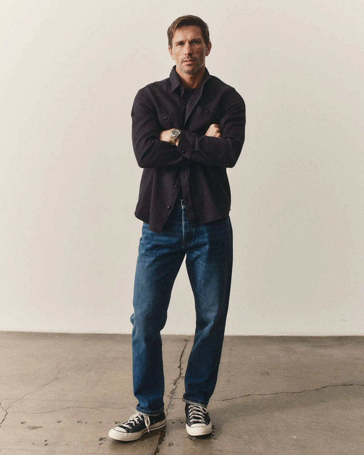 The Dispatch Shirt in Navy Broken Twill