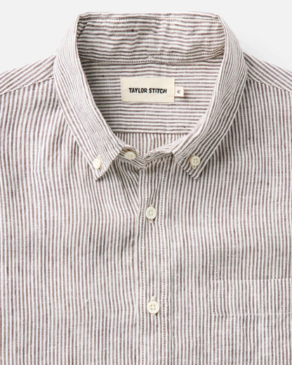 The Jack in Burgundy University Stripe Linen