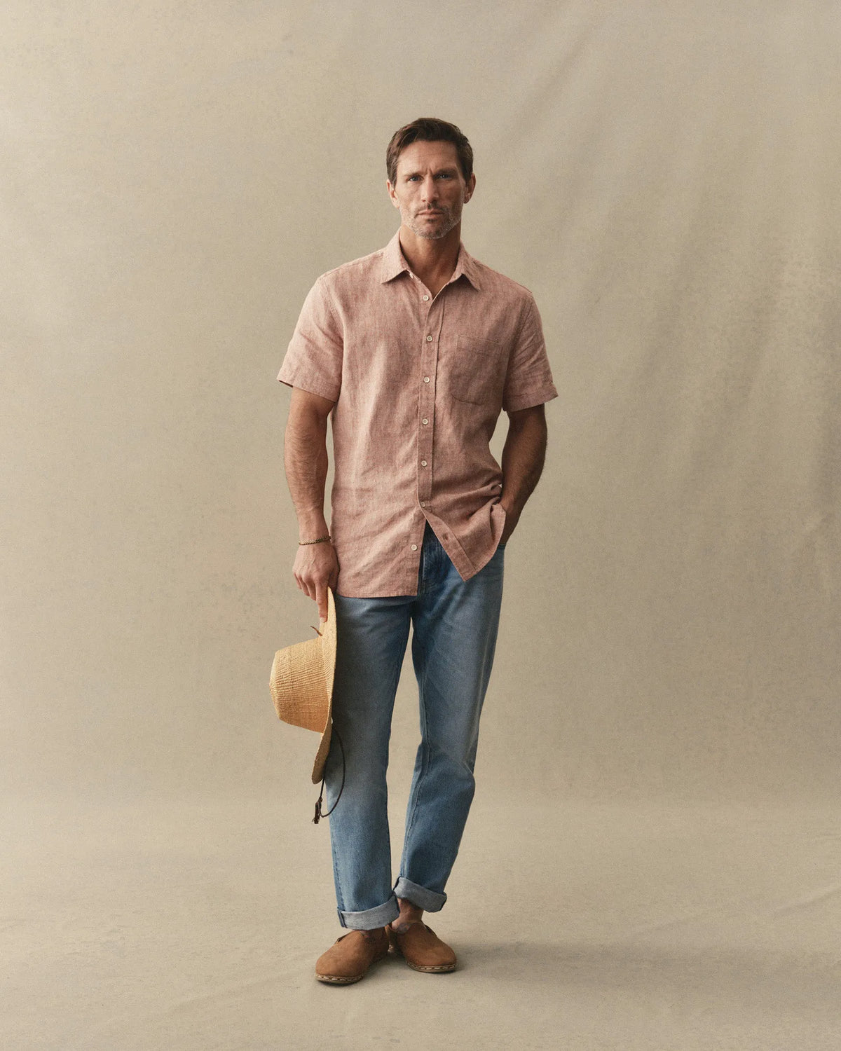 The Short Sleeve California in Desert Hemp