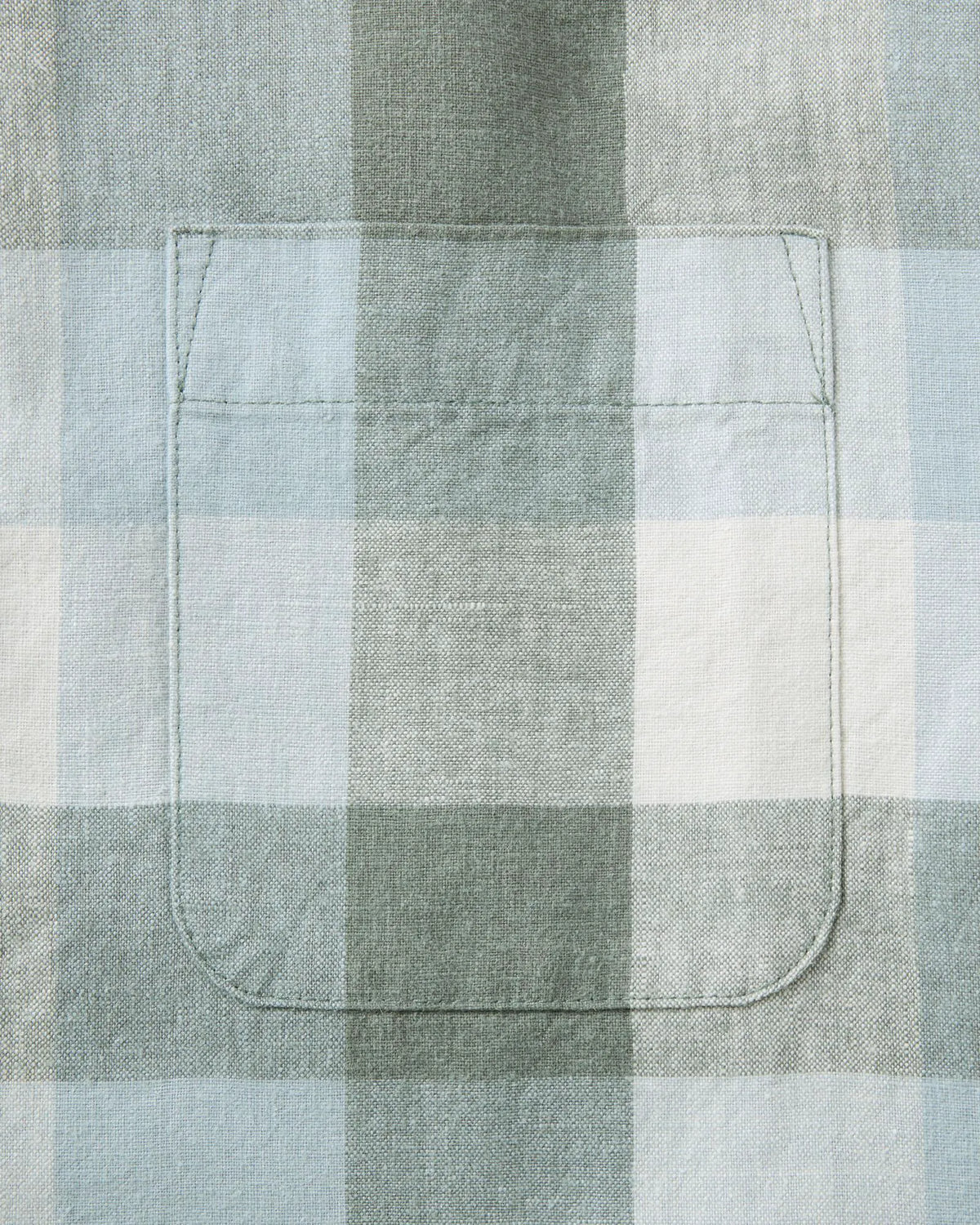 The Short Sleeve California in Overcast Check Hemp