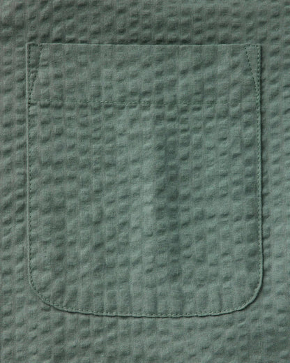 The Short Sleeve Jack in Deep Sea Seersucker