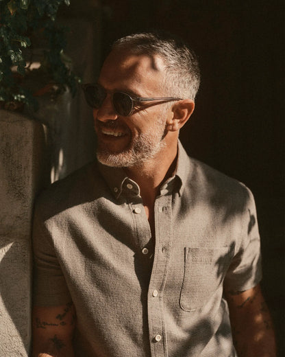 The Short Sleeve Jack in Fern Twist Waffle