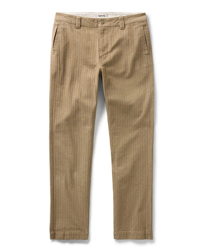 The Emlen Pant in Khaki Herringbone