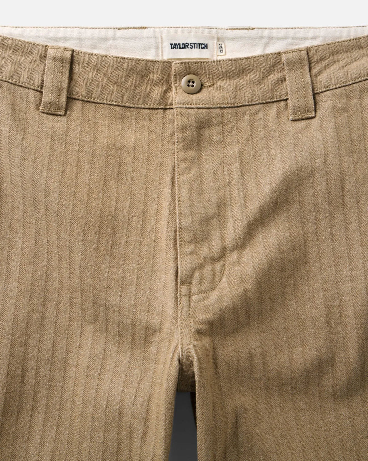 The Emlen Pant in Khaki Herringbone