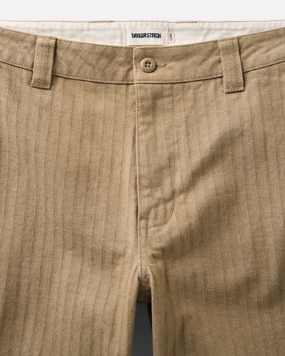 The Emlen Pant in Khaki Herringbone