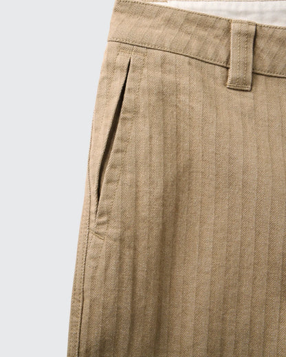The Emlen Pant in Khaki Herringbone