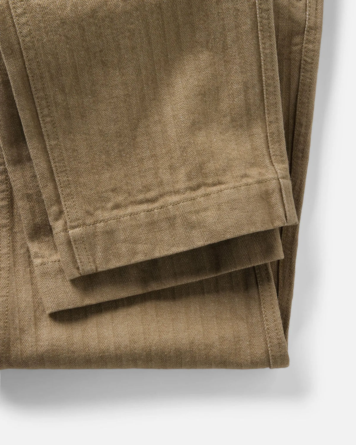 The Emlen Pant in Khaki Herringbone