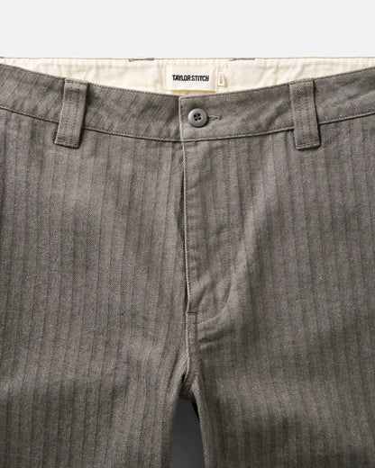 The Emlen Pant in Smoked Olive Herringbone