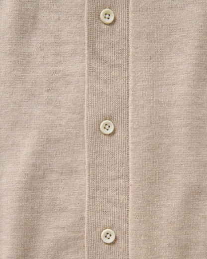 The Nichols Polo in Sable Cotton Cashmere