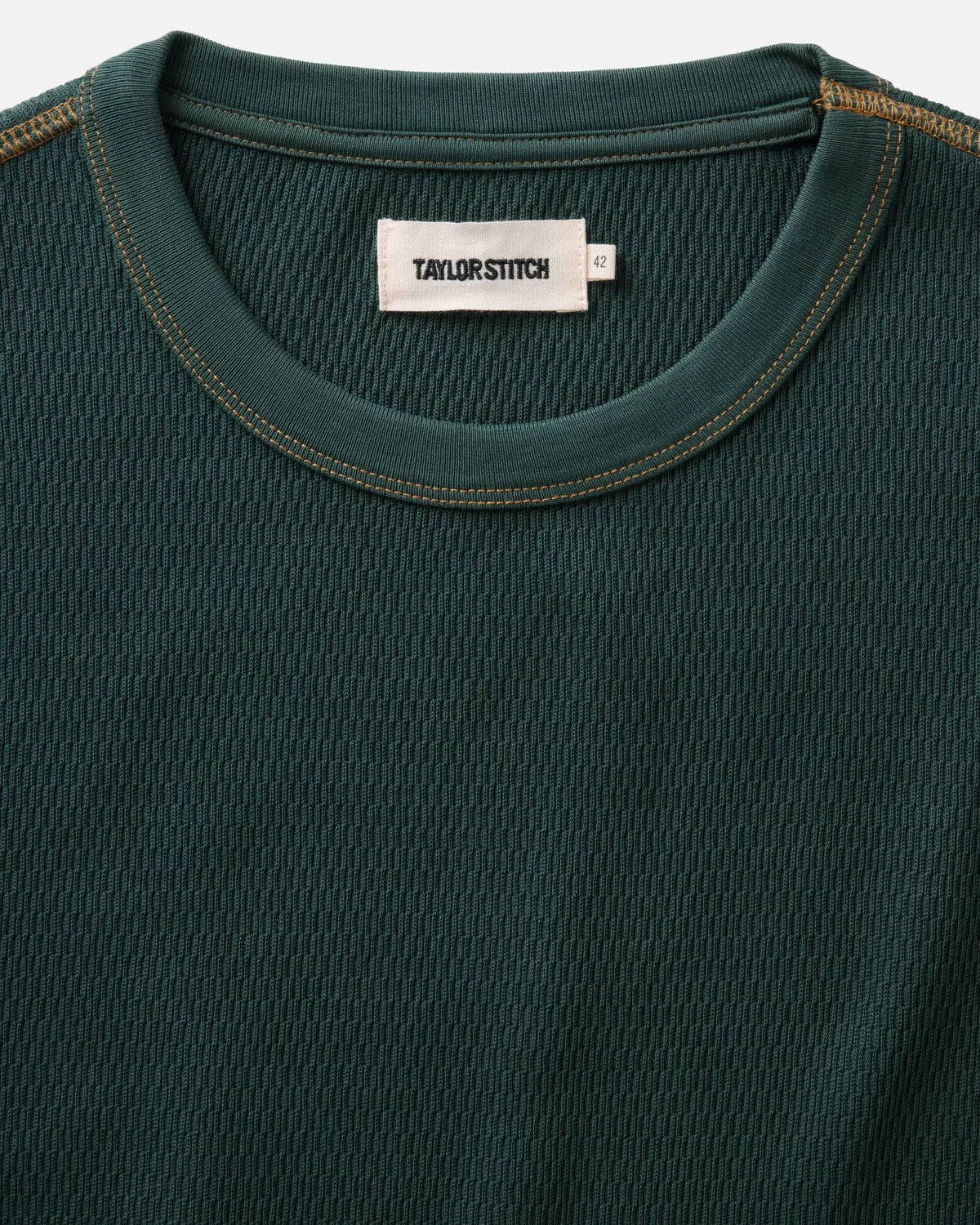 The Organic Cotton Crew in Dark Forest Waffle