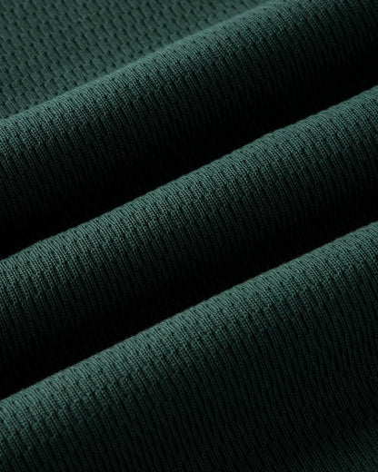 The Organic Cotton Crew in Dark Forest Waffle