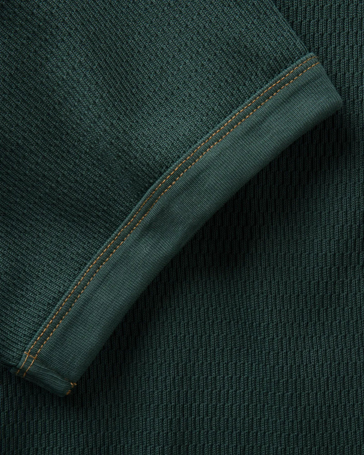 The Organic Cotton Short Sleeve Crew in Dark Forest Waffle
