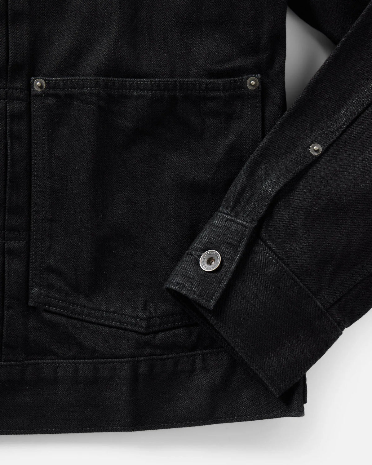 The Ryder Jacket in Rinsed Black Organic Selvedge