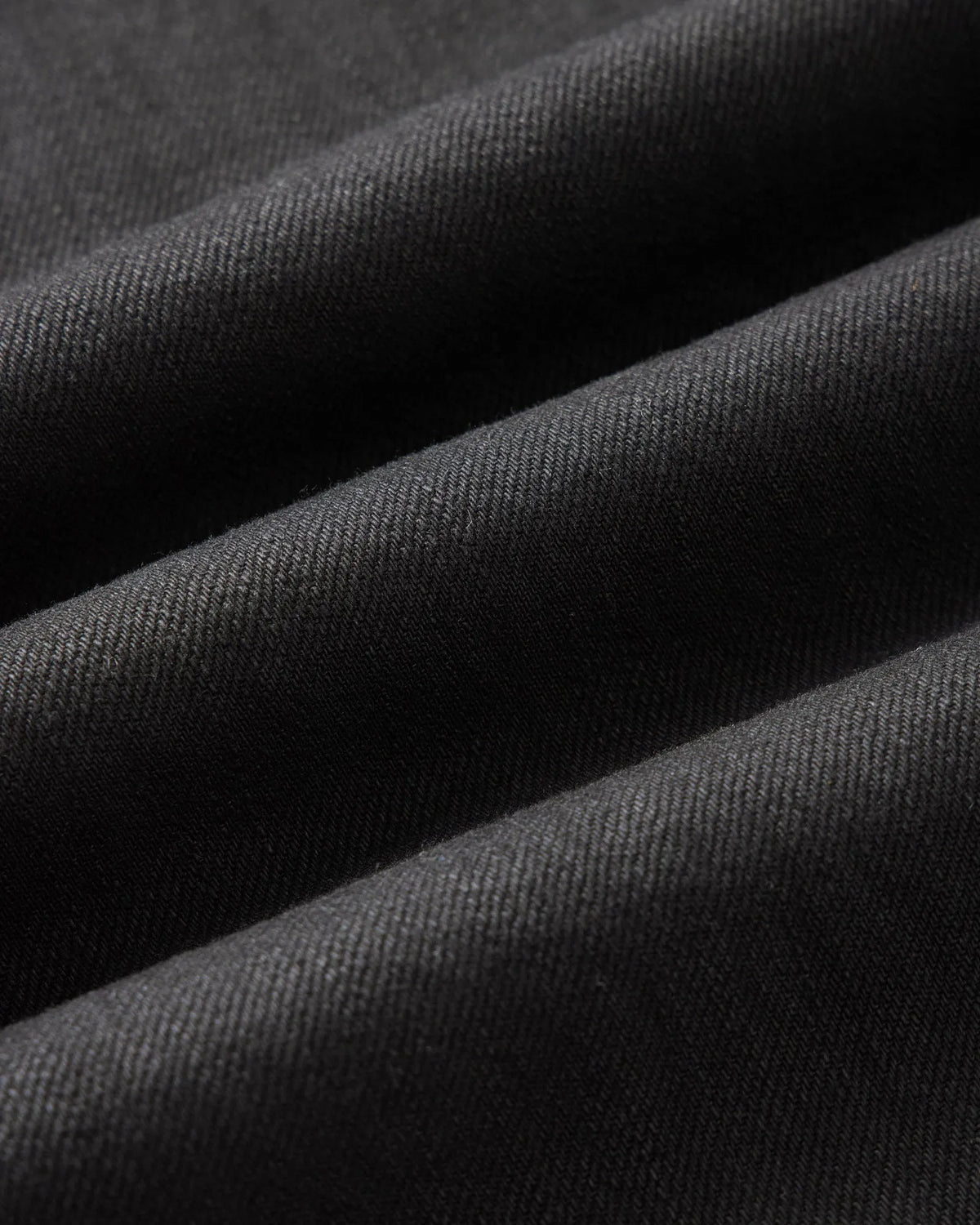 The Straight Jean in Rinsed Black Organic Selvedge