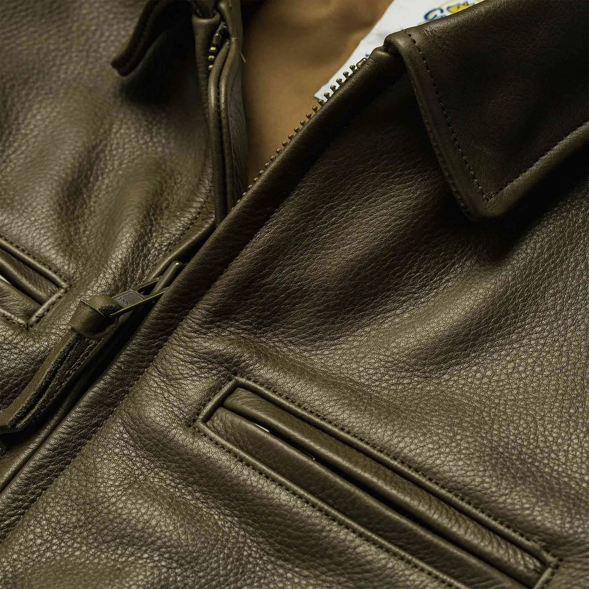 The Moto Jacket in Loden Steerhide