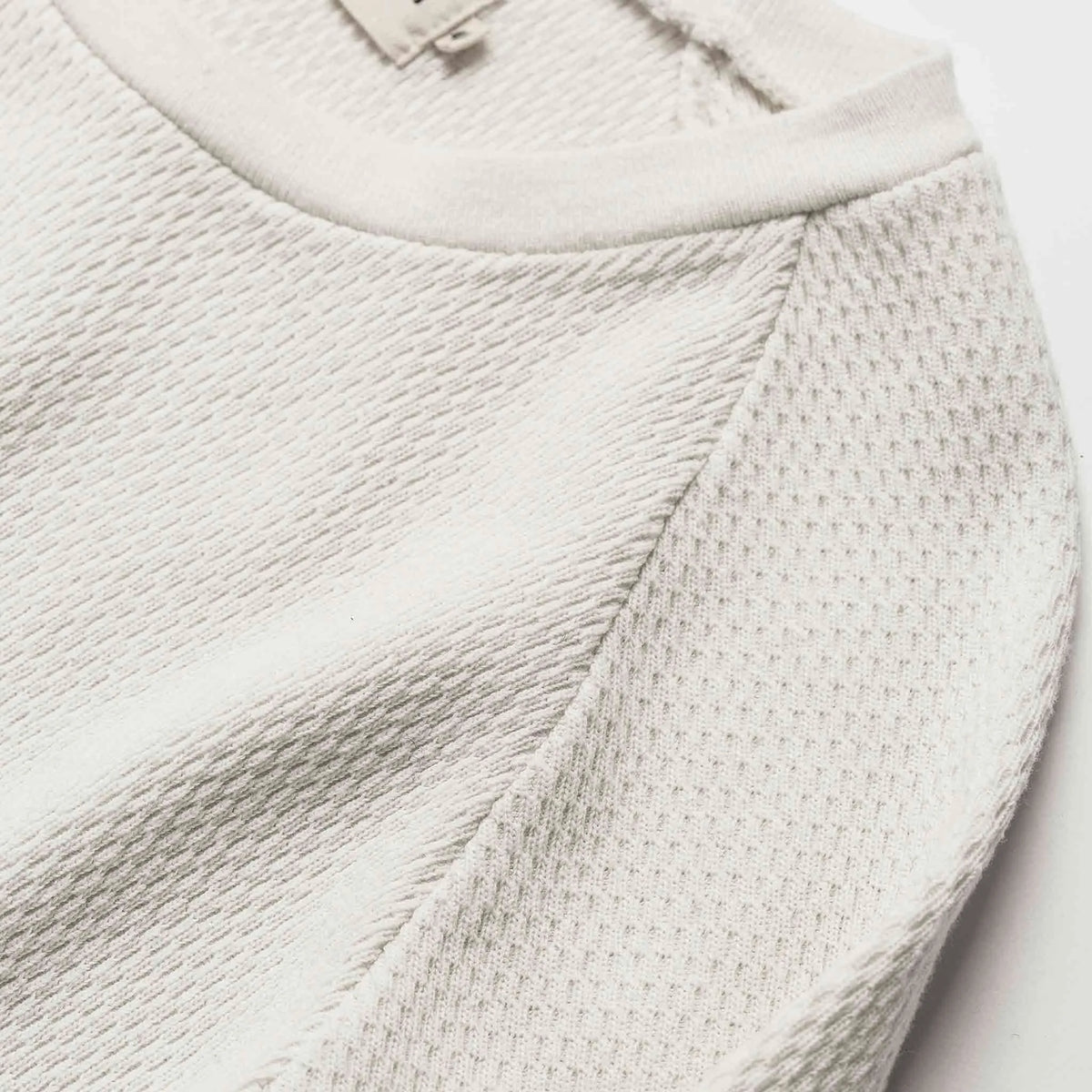 The Heavy Bag Waffle Long Sleeve in Natural Archive