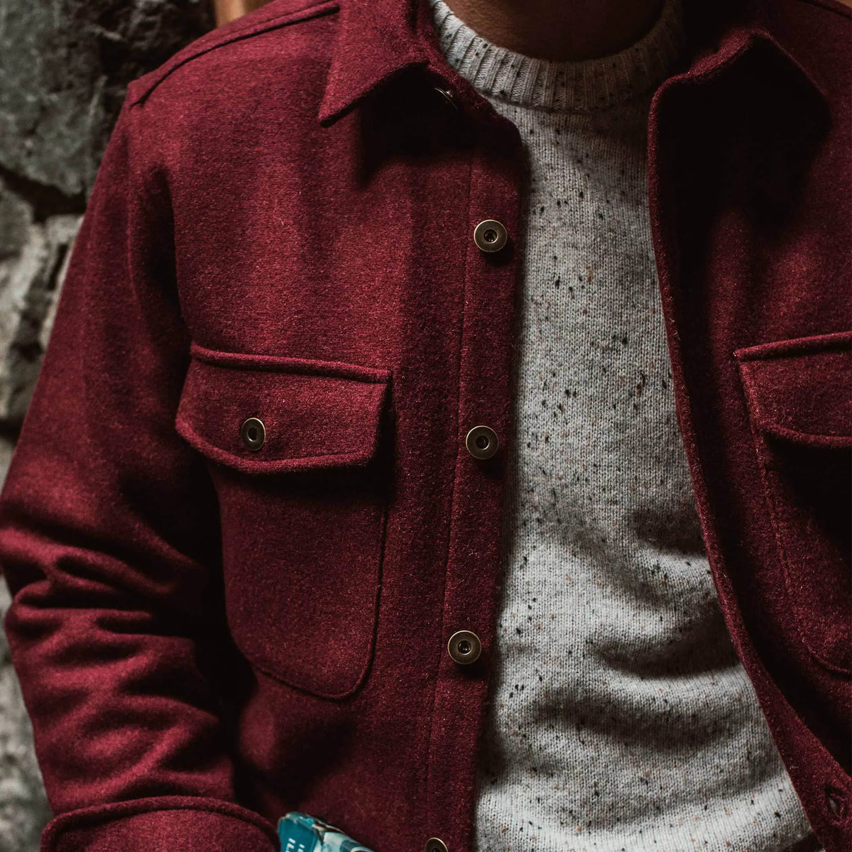 The Explorer Shirt in Burgundy