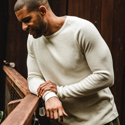 The Heavy Bag Waffle Long Sleeve in Natural Archive