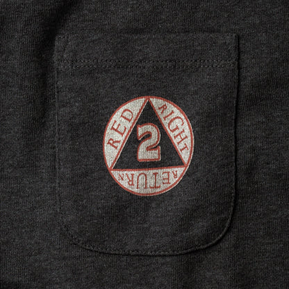 The Heavy Bag Tee in Red, Right, Return
