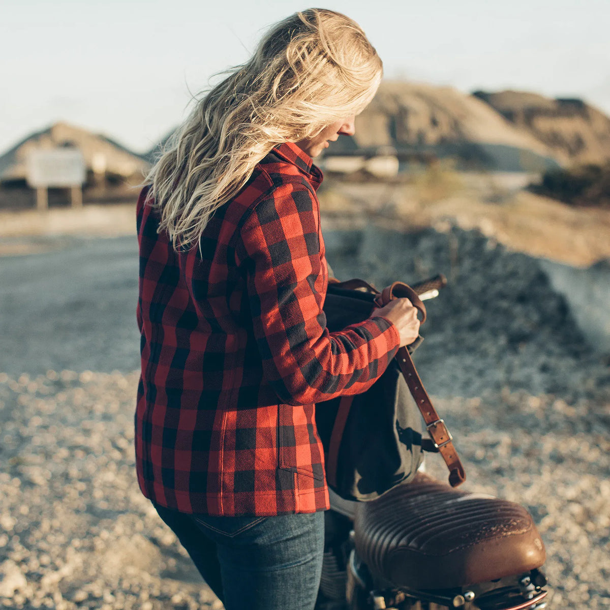 The Ryder Jacket in Red Buffalo Plaid