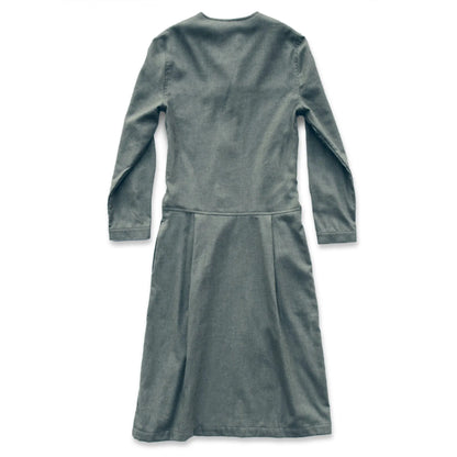 The Juniper Dress in Sage Brushed Cotton
