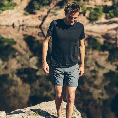 The Travel Short in Charcoal