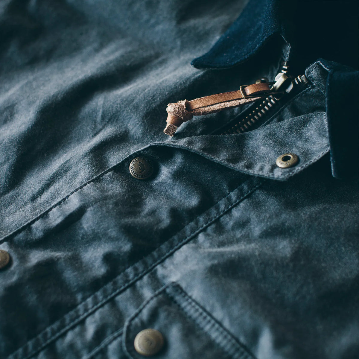 The Rover Jacket in Slate Beeswaxed Canvas