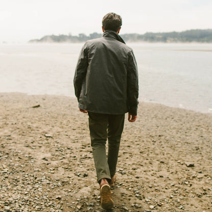 The Rover Jacket in Slate Beeswaxed Canvas