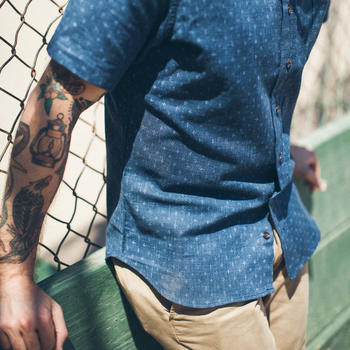 The Short Sleeve Jack in Indigo Star