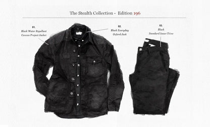 The Project Jacket in Black Water Repellent Canvas