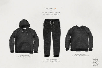 The Women's Apres Hoodie in Salt and Pepper Fleece