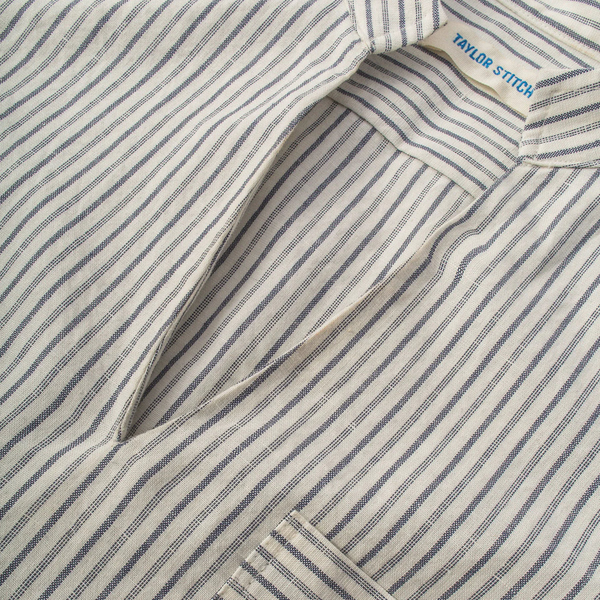 The Edie Popover in French Ticking Stripe